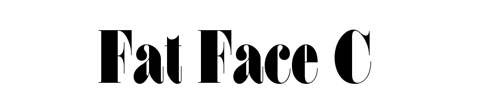 Fat Face C Yazı tipi ücretsiz indir